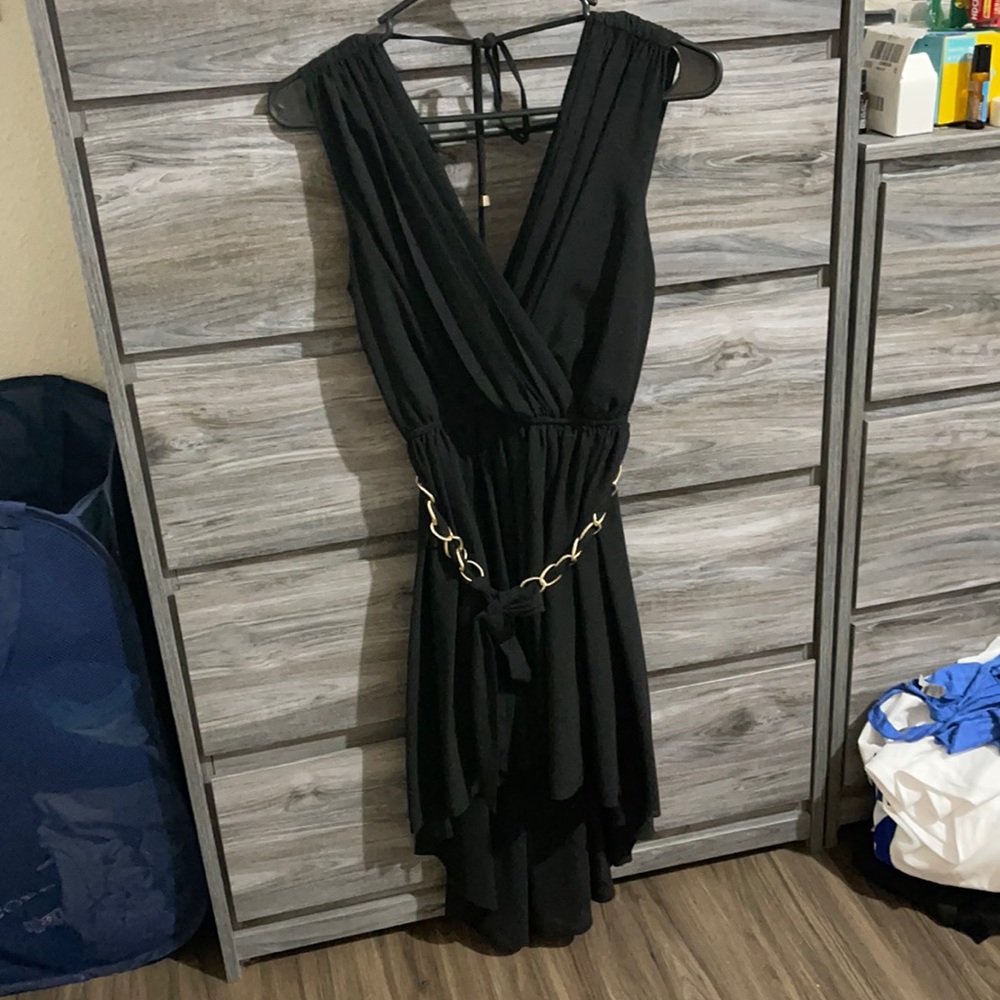 Guess black V neck Dress